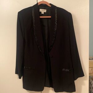BLACK BLAZER WITH SEQUINS!!
